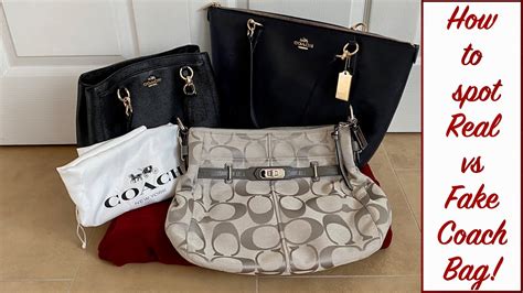 real coach bag vs fake|knockoff coach purses with wallets.